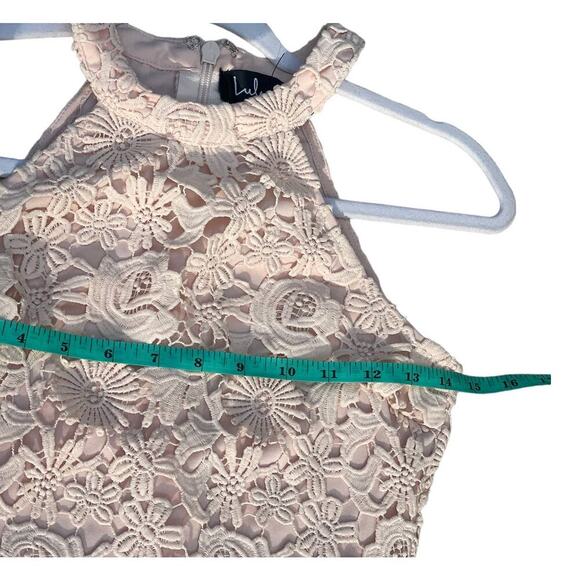 Lulu's Love Poem Lace Mini Dress in Light Pink - XS - Picture 7 of 16